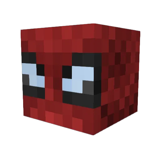 _nonosquare Minecraft avatar head, 3D render
