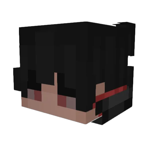 _noodl3 Minecraft avatar head, 3D render
