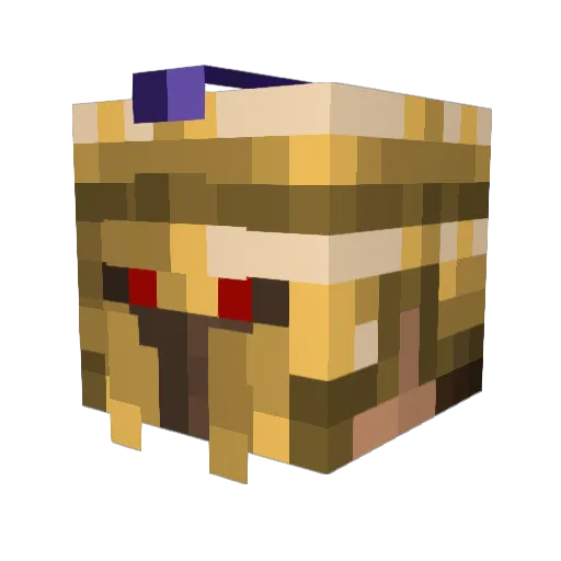 _nrky Minecraft avatar head, 3D render