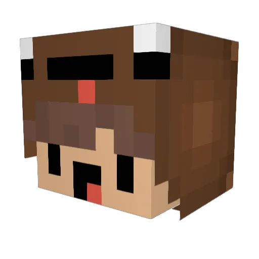 _nutellabrot Minecraft avatar head, 3D render