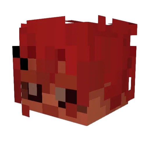 _nypi Minecraft avatar head, 3D render