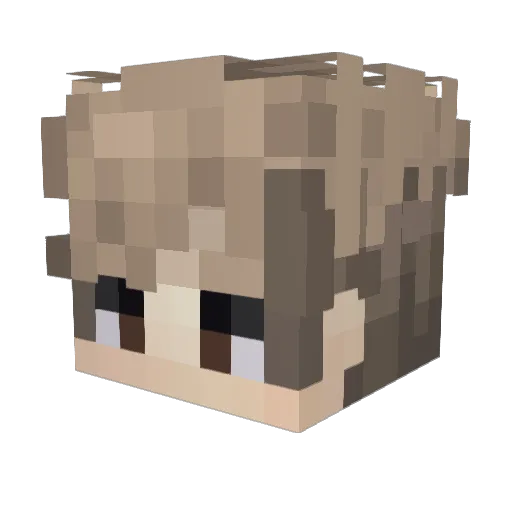 _oGhaAsT Minecraft avatar head, 3D render