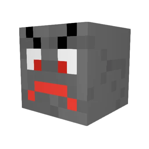 _obrazonykamyk_ Minecraft avatar head, 3D render