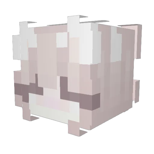 _olivsqax_ Minecraft avatar head, 3D render