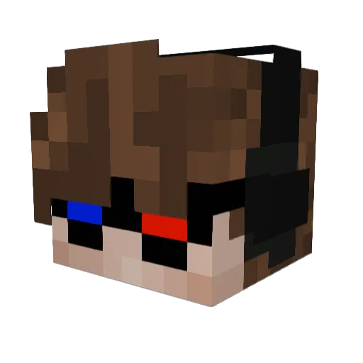 _omarello Minecraft avatar head, 3D render
