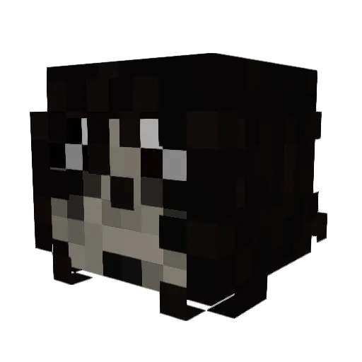 _omukade Minecraft avatar head, 3D render