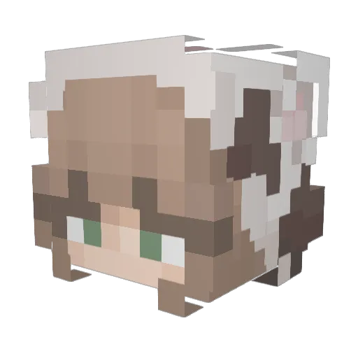 _onika_ Minecraft avatar head, 3D render