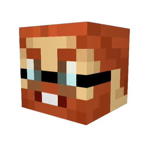 _oofusus_ Minecraft avatar head, 3D render