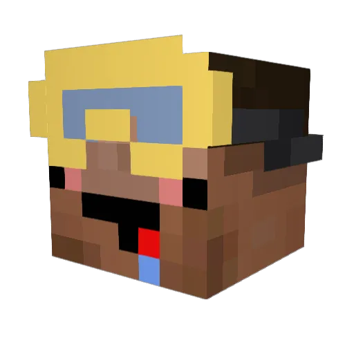 Minecraft-Avatar von _p0p0: Kopf als 3D-Render