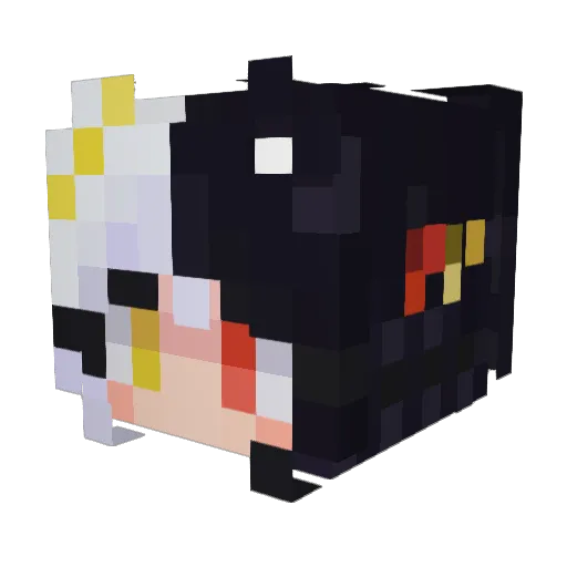 _p4nther_ Minecraft avatar head, 3D render