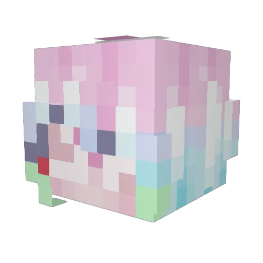 _pallep_ Minecraft avatar head, 3D render