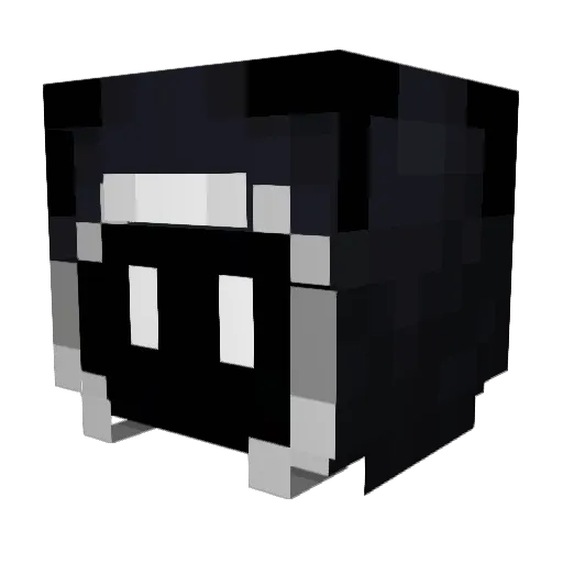 _papst Minecraft avatar head, 3D render