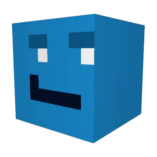 _paypay_ Minecraft avatar head, 3D render