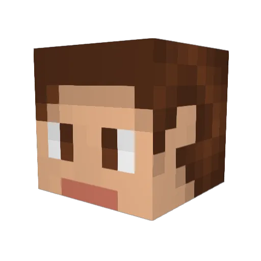 _paysan_ Minecraft avatar head, 3D render