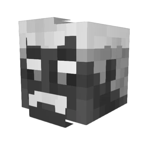 _pbo Minecraft avatar head, 3D render