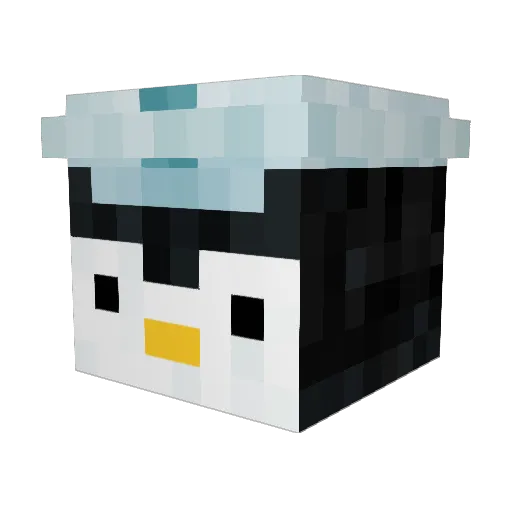 _peggle_ Minecraft avatar head, 3D render