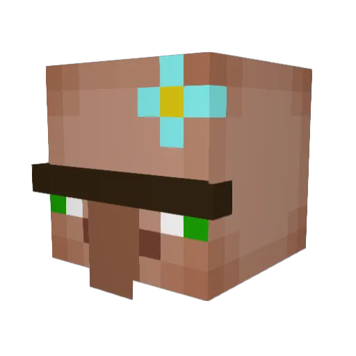 _peng2 Minecraft avatar head, 3D render