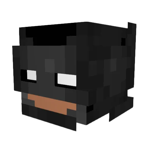 _perk_ Minecraft avatar head, 3D render