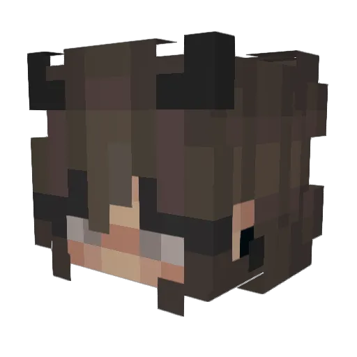 _piranya12_ Minecraft avatar head, 3D render
