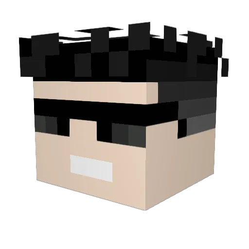 _piscolapapi Minecraft avatar head, 3D render