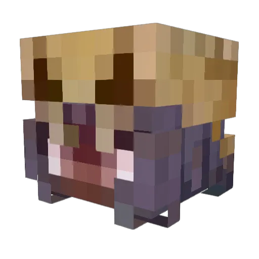 _plummy_ Minecraft avatar head, 3D render