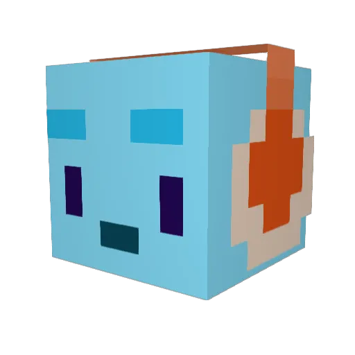 _polliwog Minecraft avatar head, 3D render