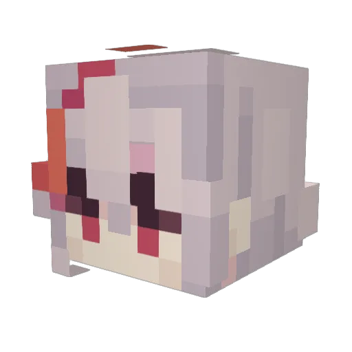 _potang_ Minecraft avatar head, 3D render