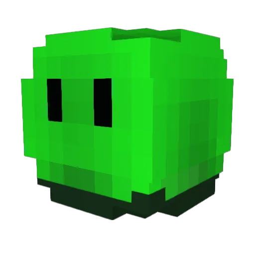 _poto Minecraft avatar head, 3D render