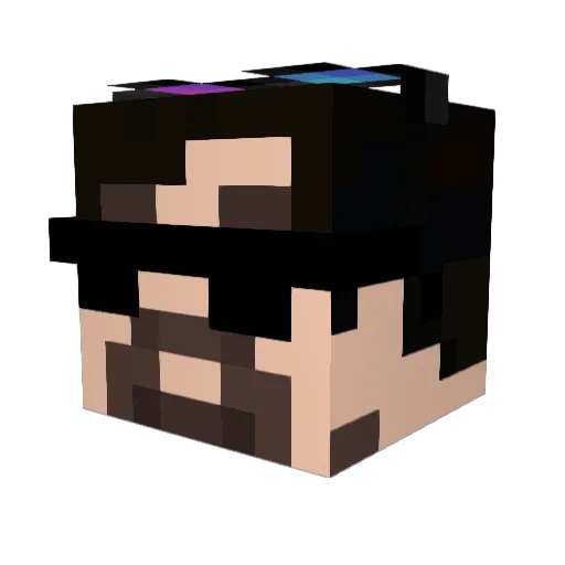 _pringleys_ Minecraft avatar head, 3D render