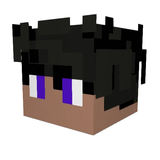 _prutr_ Minecraft avatar head, 3D render