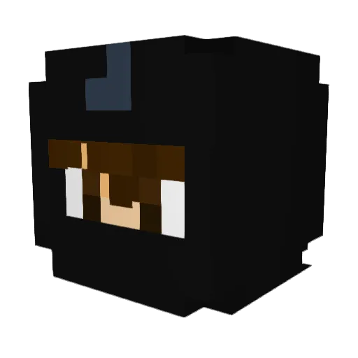 _prxdator_ Minecraft avatar head, 3D render