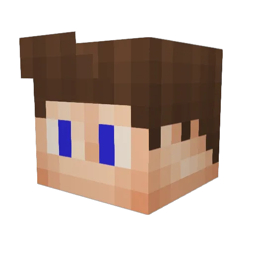 _puul_ Minecraft avatar head, 3D render