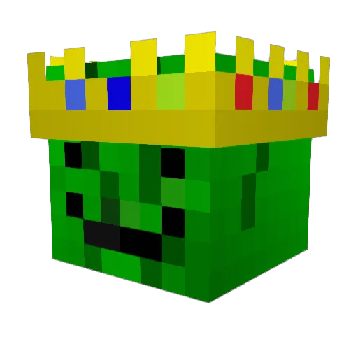 _qed Minecraft avatar head, 3D render