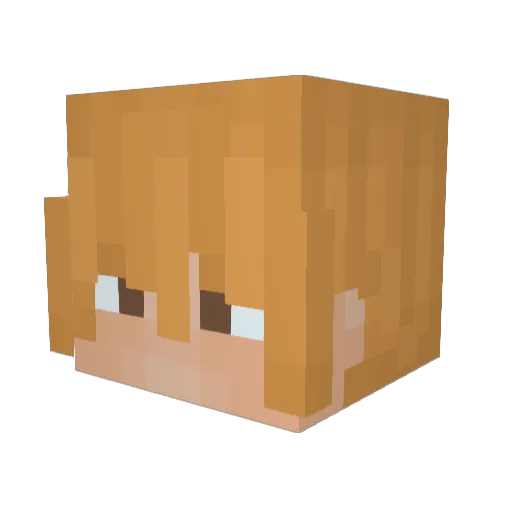 _quincy_king_ Minecraft avatar head, 3D render