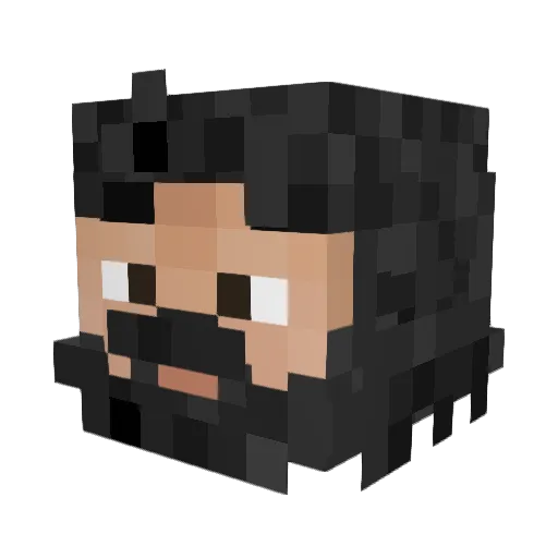_qwz Minecraft avatar head, 3D render