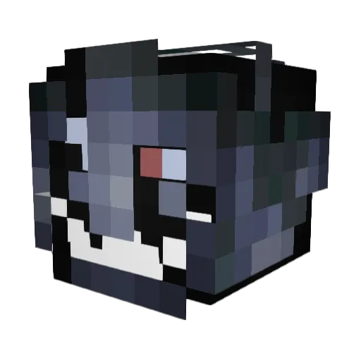 _raa Minecraft avatar head, 3D render
