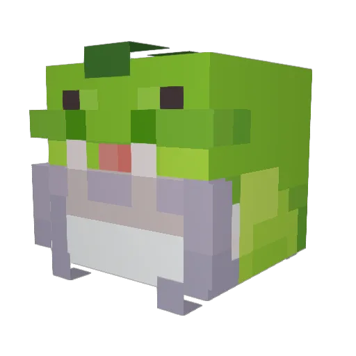 _raechu Minecraft avatar head, 3D render