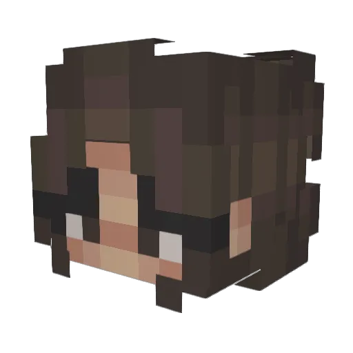 _raechul Minecraft avatar head, 3D render