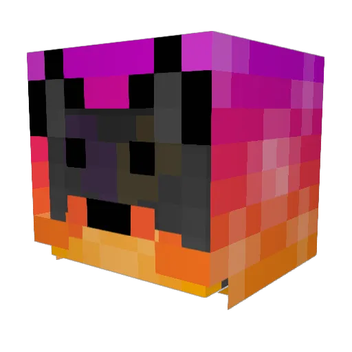 _rainphoenix_ Minecraft avatar head, 3D render