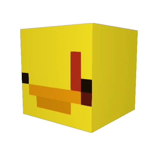 _randqm Minecraft avatar head, 3D render