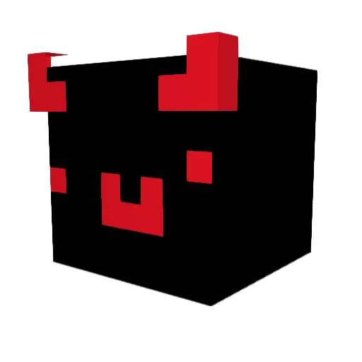_rattt Minecraft avatar head, 3D render
