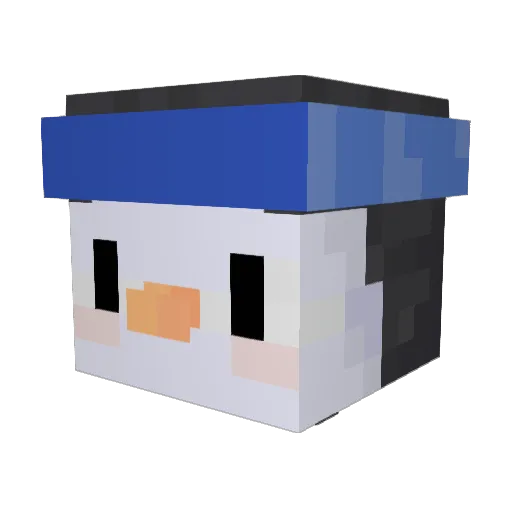 _reaper14 Minecraft avatar head, 3D render