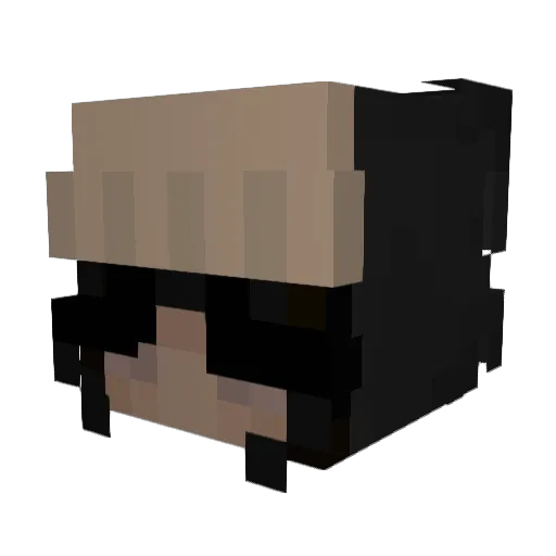 _reaprex__ Minecraft avatar head, 3D render