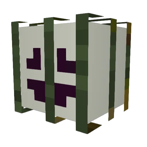 _reglE Minecraft avatar head, 3D render