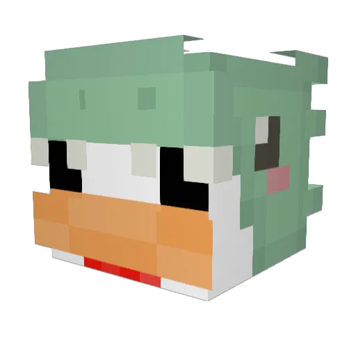 _reks_ Minecraft avatar head, 3D render