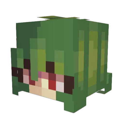 _rhiannon17 Minecraft avatar head, 3D render