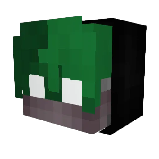 _riskz_ Minecraft avatar head, 3D render