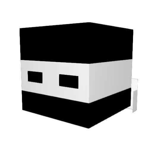 _robot67 Minecraft avatar head, 3D render