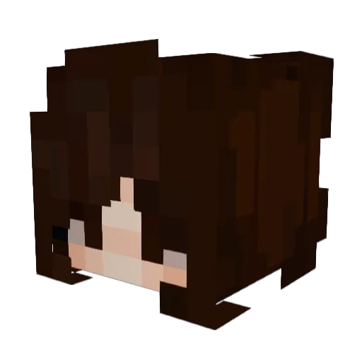 _rosie__ Minecraft avatar head, 3D render