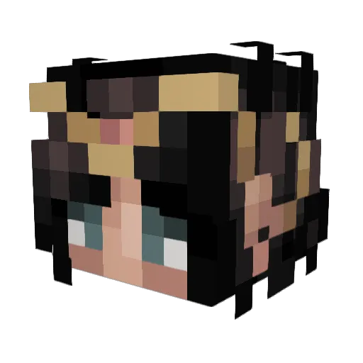 _rottenmilk_ Minecraft avatar head, 3D render